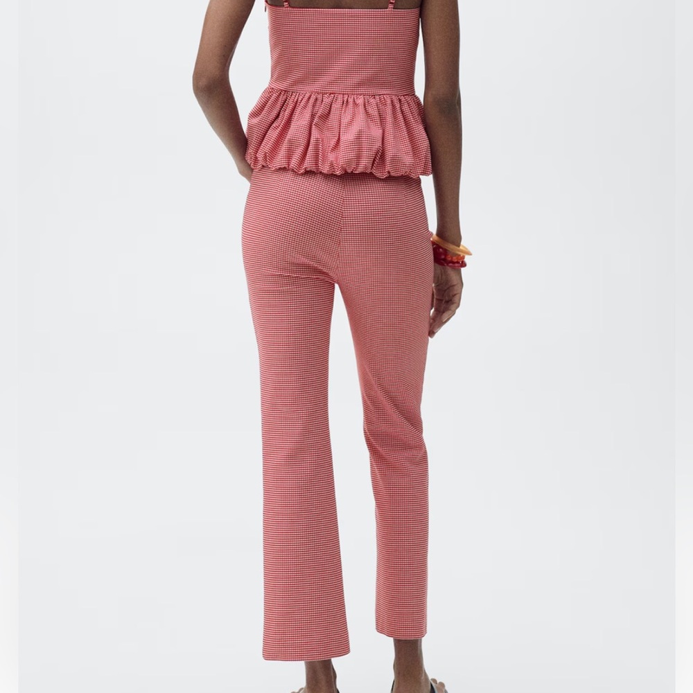Red Gingham Tank and Pants set - Picture 2 of 3